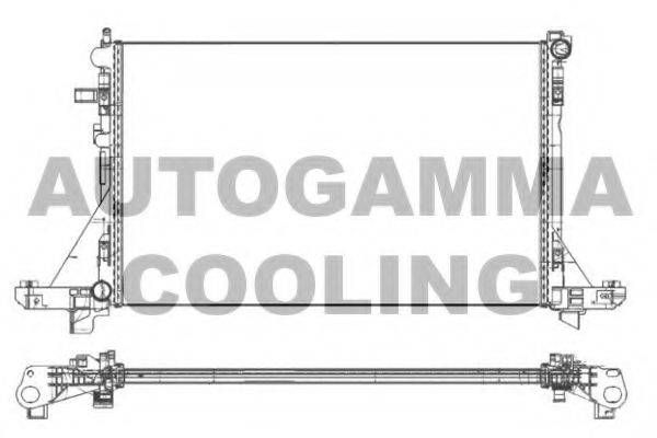 AUTOGAMMA 107109 Радіатор, охолодження двигуна