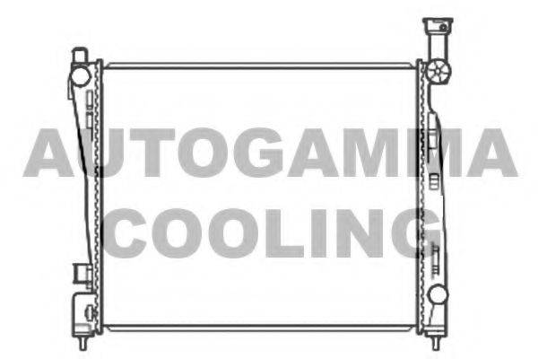 AUTOGAMMA 107221 Радіатор, охолодження двигуна