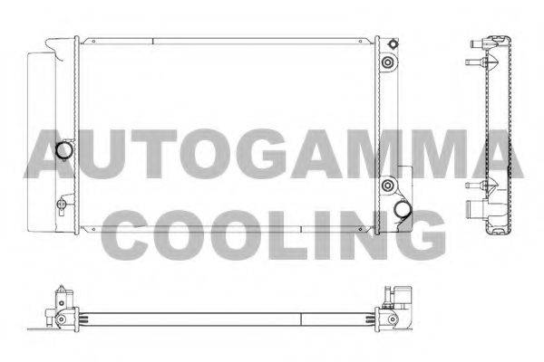 AUTOGAMMA 107272 Радіатор, охолодження двигуна