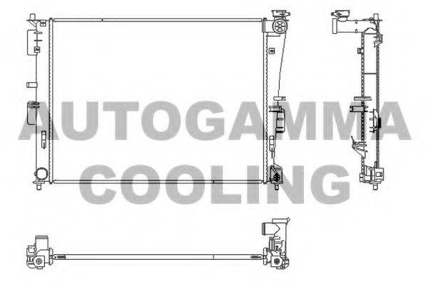 AUTOGAMMA 107446 Радіатор, охолодження двигуна
