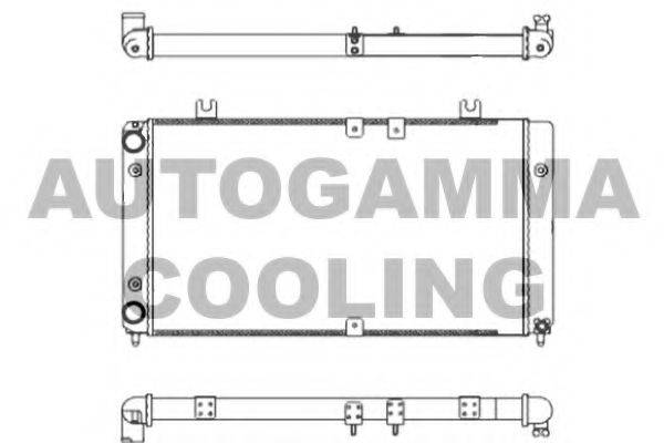 AUTOGAMMA 107372 Радіатор, охолодження двигуна