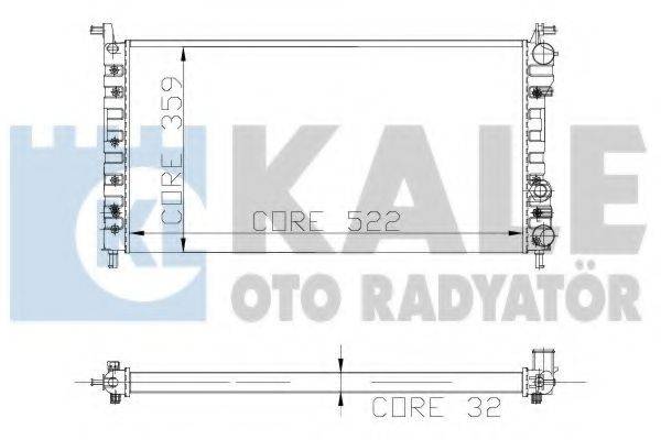 KALE OTO RADYATOR 102400 Радіатор, охолодження двигуна