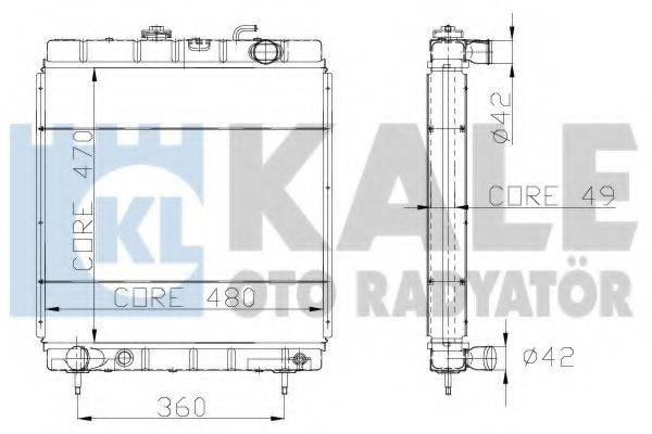 KALE OTO RADYATOR 106200 Радіатор, охолодження двигуна