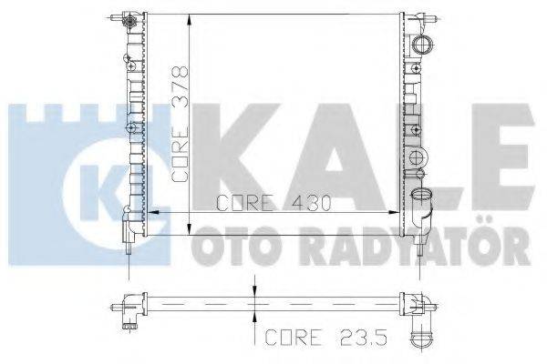 KALE OTO RADYATOR 108000 Радіатор, охолодження двигуна