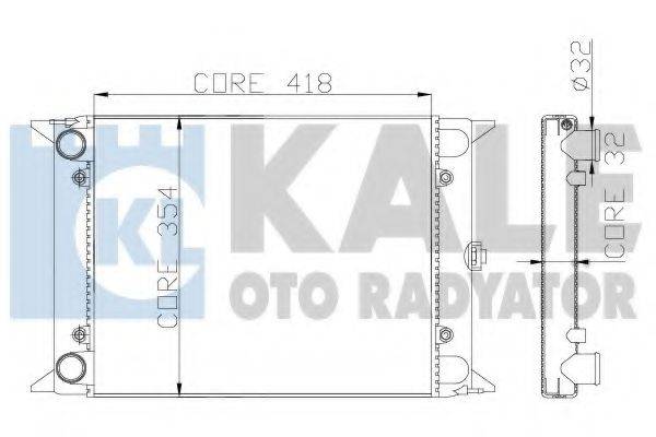 KALE OTO RADYATOR 123500 Радіатор, охолодження двигуна