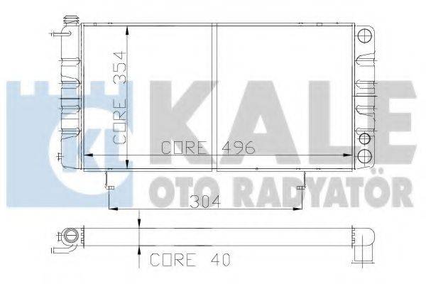 KALE OTO RADYATOR 138600 Радіатор, охолодження двигуна