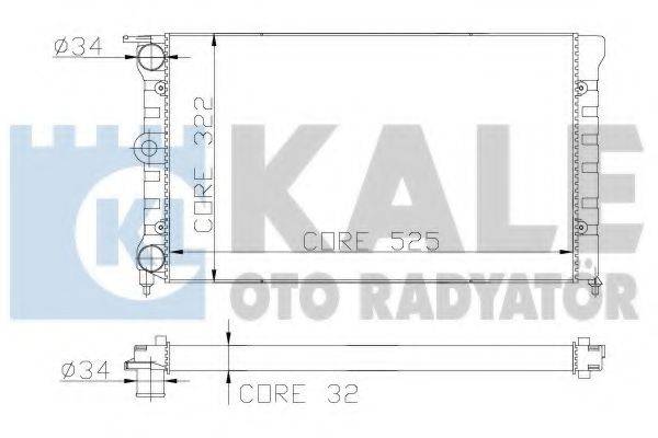 KALE OTO RADYATOR 139200 Радіатор, охолодження двигуна