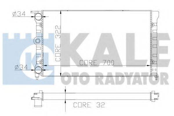 KALE OTO RADYATOR 139700 Радіатор, охолодження двигуна