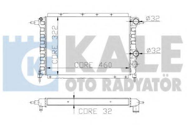 KALE OTO RADYATOR 162500 Радіатор, охолодження двигуна