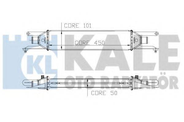 KALE OTO RADYATOR 195600 Інтеркулер