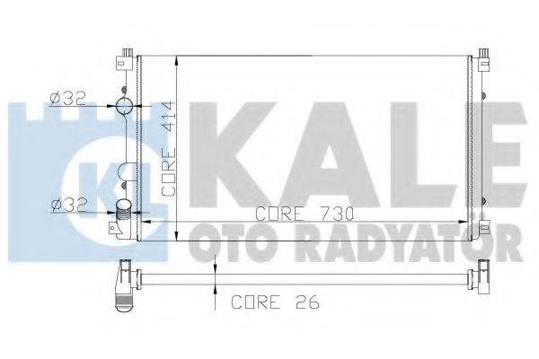 KALE OTO RADYATOR 206600 Радіатор, охолодження двигуна