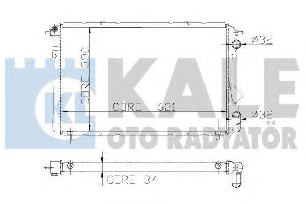 KALE OTO RADYATOR 217300 Радіатор, охолодження двигуна