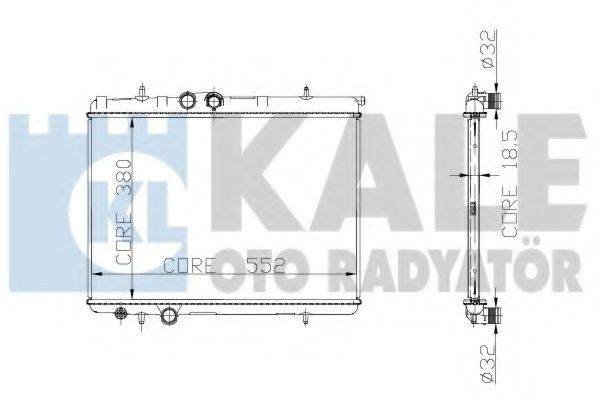 KALE OTO RADYATOR 224700 Радіатор, охолодження двигуна