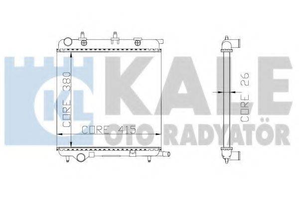 KALE OTO RADYATOR 285200 Радіатор, охолодження двигуна