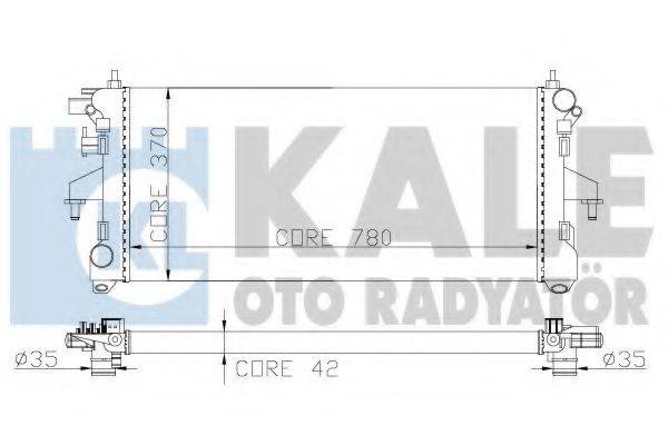 KALE OTO RADYATOR 285600 Радіатор, охолодження двигуна