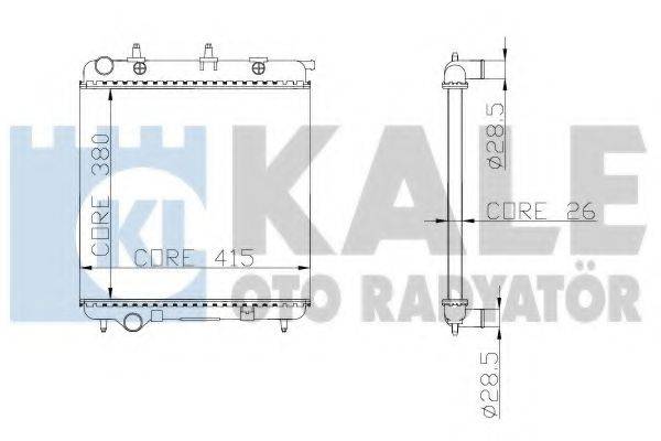 KALE OTO RADYATOR 297000 Радіатор, охолодження двигуна