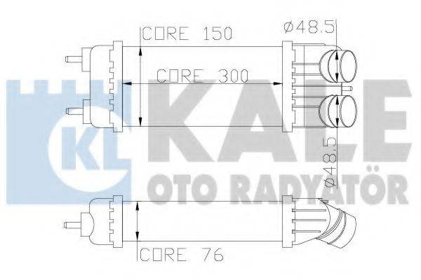 KALE OTO RADYATOR 343700 Інтеркулер