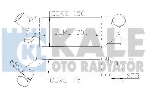 KALE OTO RADYATOR 343900 Інтеркулер