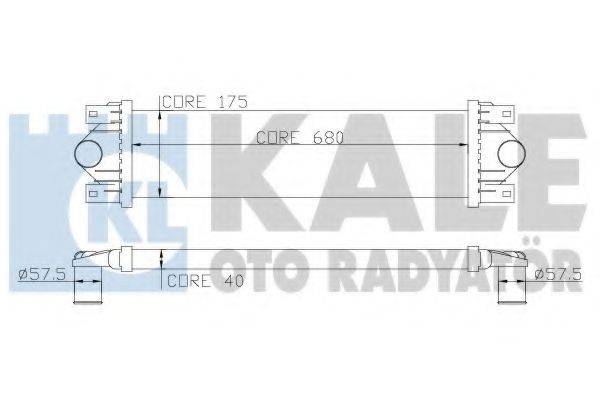 KALE OTO RADYATOR 345000 Інтеркулер