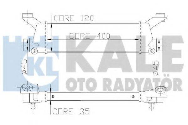 KALE OTO RADYATOR 347900 Інтеркулер