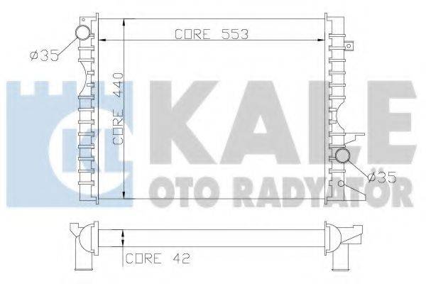 KALE OTO RADYATOR 350600 Радіатор, охолодження двигуна