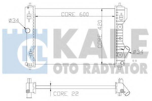 KALE OTO RADYATOR 355000 Радіатор, охолодження двигуна