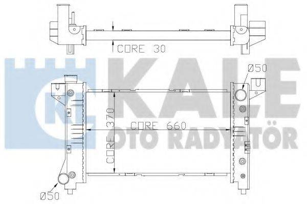 KALE OTO RADYATOR 355700 Радіатор, охолодження двигуна