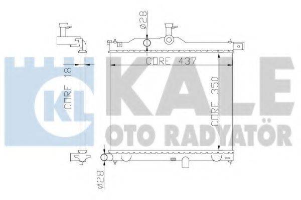 KALE OTO RADYATOR 358300 Радіатор, охолодження двигуна