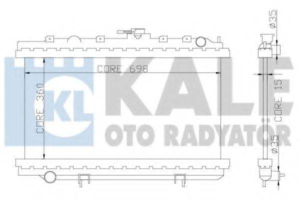 KALE OTO RADYATOR 363000 Радіатор, охолодження двигуна