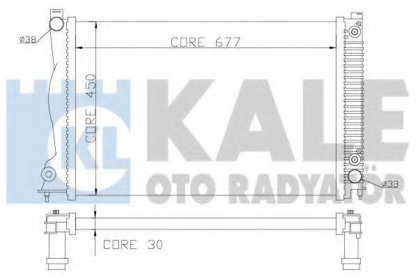 KALE OTO RADYATOR 364600 Радіатор, охолодження двигуна