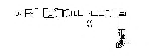 BREMI 1A22F64 Провід запалювання