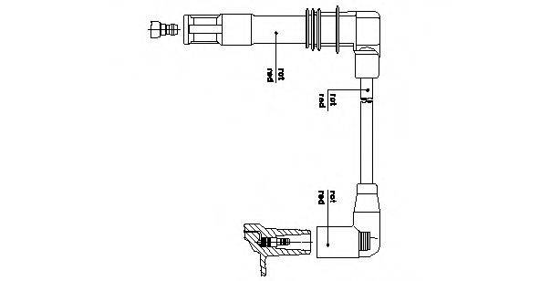 BREMI 1A3025 Провід запалювання