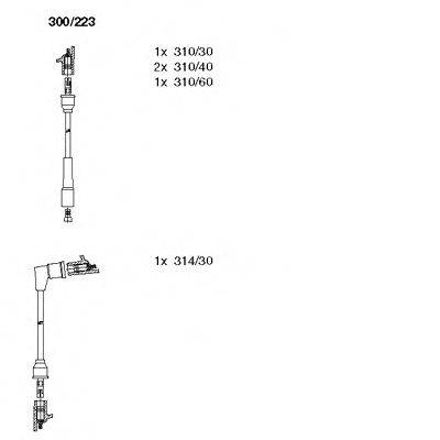 BREMI 300223 Комплект дротів запалювання