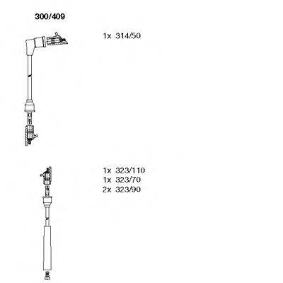 BREMI 300409 Комплект дротів запалювання