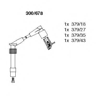 BREMI 300678 Комплект дротів запалювання