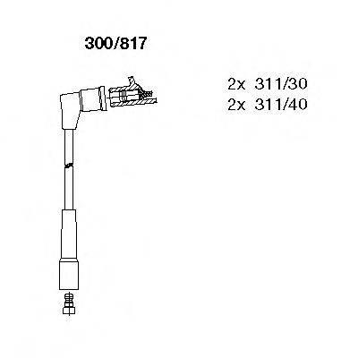 BREMI 300817 Комплект дротів запалювання