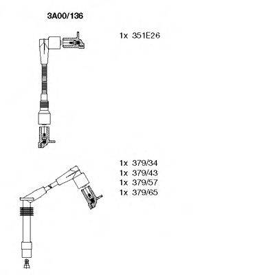 BREMI 3A00136 Комплект дротів запалювання