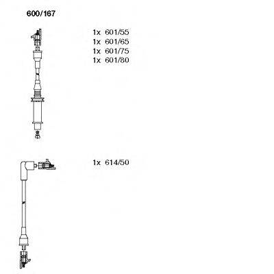 BREMI 600167 Комплект дротів запалювання