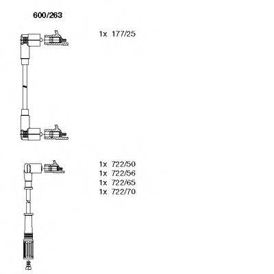 BREMI 600263 Комплект дротів запалювання