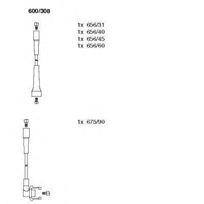 BREMI 600308 Комплект дротів запалювання