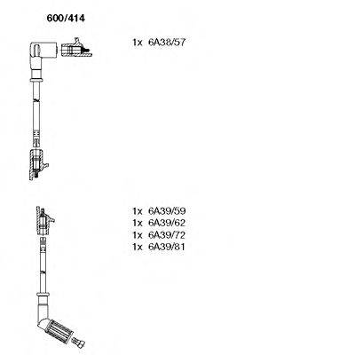 BREMI 600414 Комплект дротів запалювання