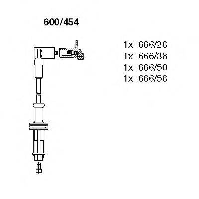 BREMI 600454 Комплект дротів запалювання