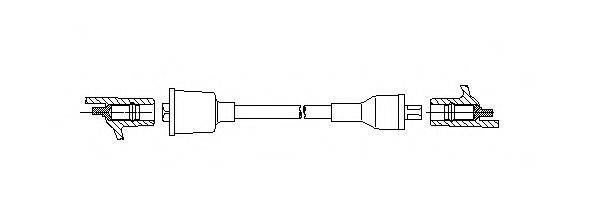 BREMI 6A2835 Провід запалювання