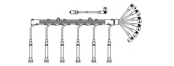 BREMI 706100 Комплект дротів запалювання