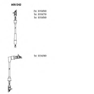 BREMI 800242 Комплект дротів запалювання