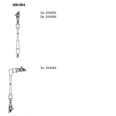 BREMI 800264 Комплект дротів запалювання