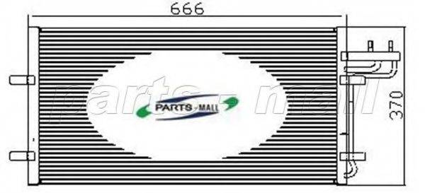 PARTS-MALL PXNC2005 Конденсатор, кондиціонер