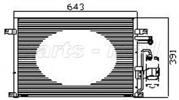 PARTS-MALL PXNCC039 Конденсатор, кондиціонер