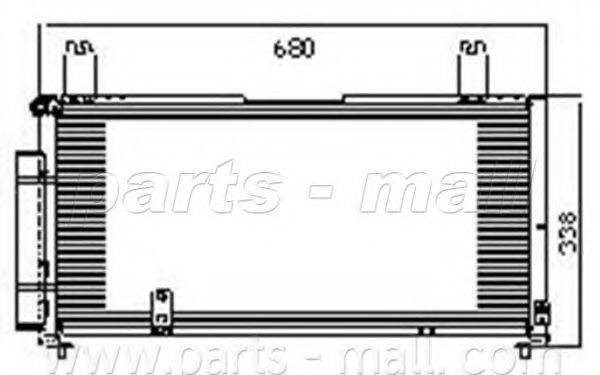 PARTS-MALL PXNCM004 Конденсатор, кондиціонер