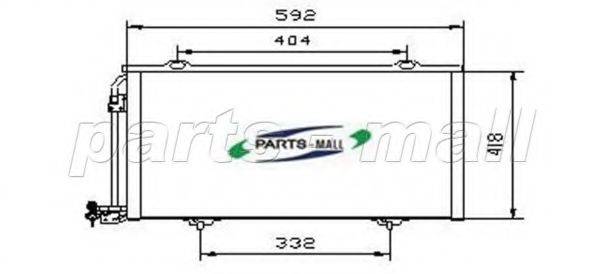 PARTS-MALL PXNCR008 Конденсатор, кондиціонер